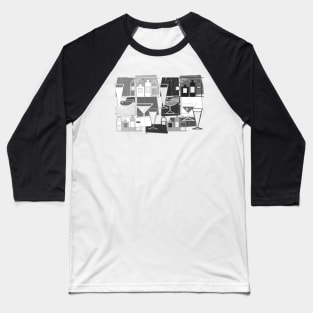 Op Art Bar Baseball T-Shirt